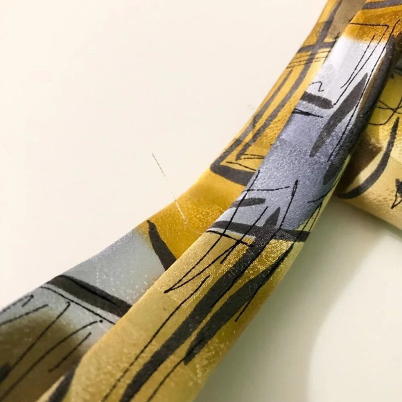 J Garcia Tie Collection Fifty Four Scales Silk Necktie - Picture 9 of 11